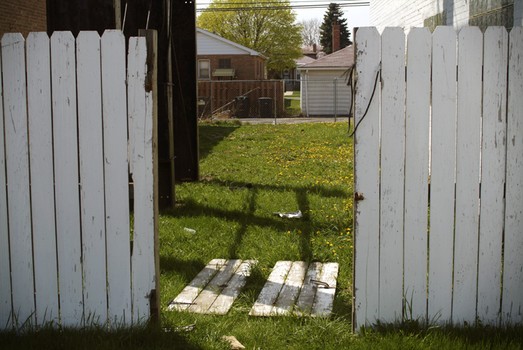 Broken Fence, Backyard