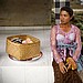 Balinese Woman with Offerings Basket, Ubud, Bali