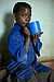 Maria with Blue Cup, Kaloungi Village, Uganda