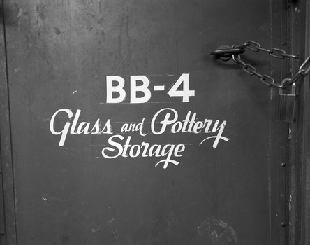 Glass and Pottery Storage (sub-basement)
