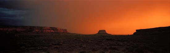 Sunset Fajada Butte, Chaco Canyon, New Mexico