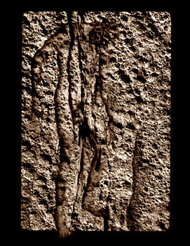 Male figure in bas relief