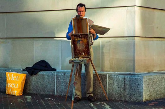 MET PORTRAIT [ I LIVE IN A BOX OF PAINTS] -NYC