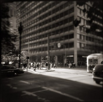 Street Corner at Lunch Hour, San Francisco